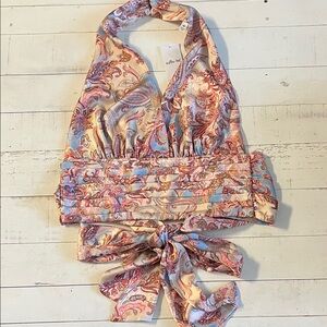 willow + root Halter Top with Tie Waist